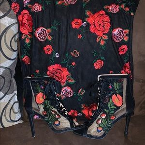 Shoes with matching shirt